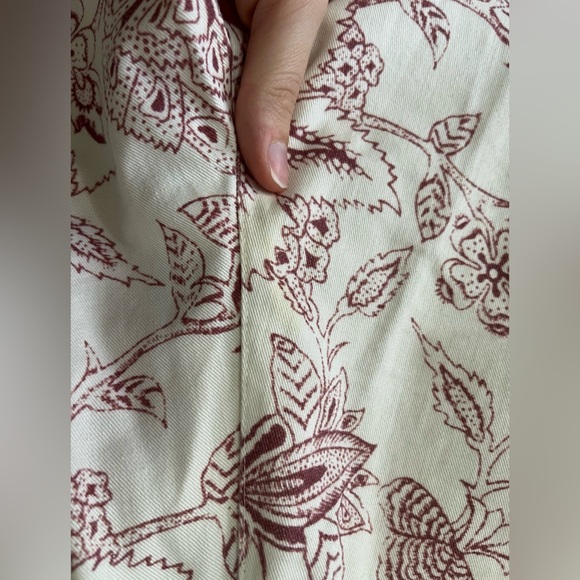 Isabel Marant White Floral Bootcut Cotton Pants Womens Size 40 FR/8 US - Picture 14 of 16